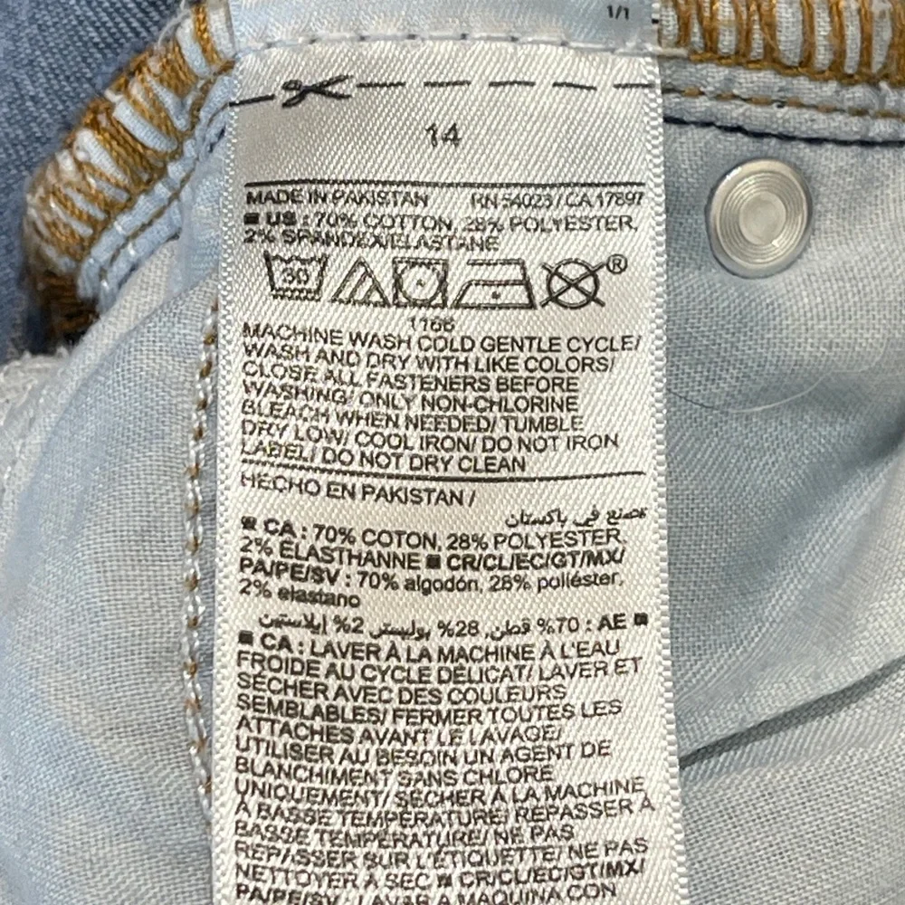 Old Navy ROCKSTAR MID RISE SUPER SKINNY WOMENS SIZE 14 DISTRESSED DENIM JEANS